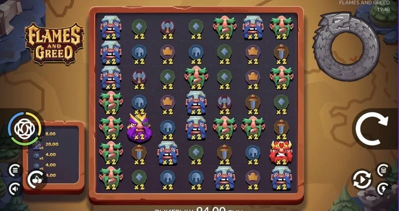 Flames and Greed - random multipliers sa cascade